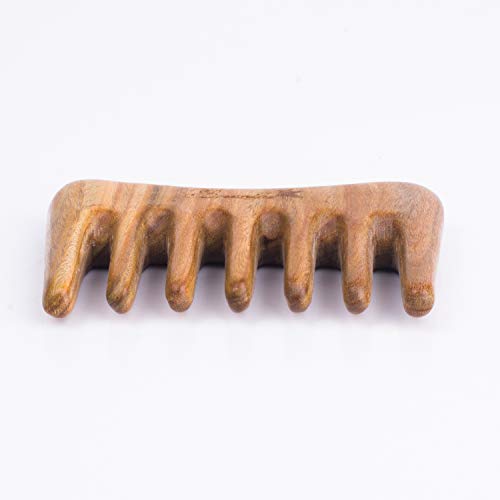 Peine de Dientes Anchos de Madera Mini para Desenredar miniatura 6