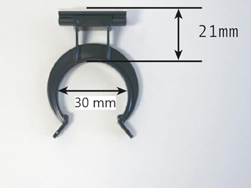 Generisch 5 x selbstklebende Küchen Sockelhalterungen - Schwarz - Kunststoff - Küchenclip - Küchenrenovierung und -einrichtung