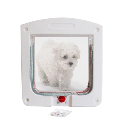 Gatto Porta, Gattaiola Impermeabile Per Cuccioli, Per Gatti Con Serratura A 4 Vie Per Camera Seminterrato Garage