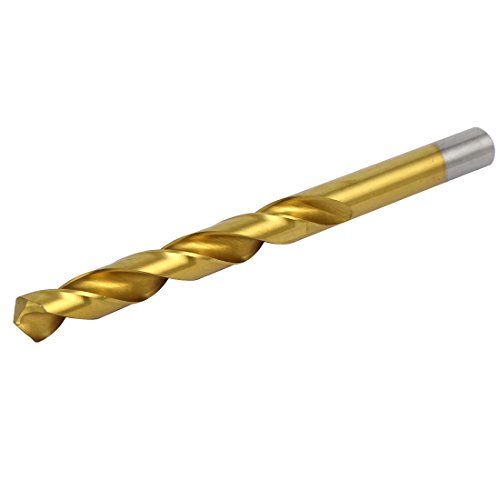 IIVVERR 10.7mm Drilling Dia Titanium Plated Double Flutes Straight drill hole Twist Drill Bit (10.7mm Drilling Dia Titanium Plated Double Flutes Straight handle Twist Drill Bit