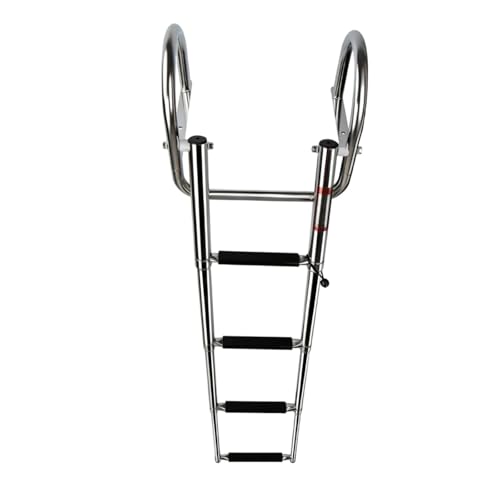 Escalera extensible de acero inoxidable para barco miniatura 1