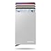 LUNGEAR RFID Credit Card Holder Minimalist Slim Wallet Front Pocket Card Protector Automatic Pop up Design Aluminum Metal Up to Hold 6 Cards (Silver
