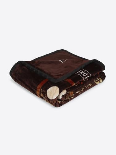 Image of Monte Carlo Double Bed Heavy Winter Blanket (160 X 220) Roman Plus 1 Ply Super Soft 550 GSM | 3 KG, (240x220 CM), Coffee