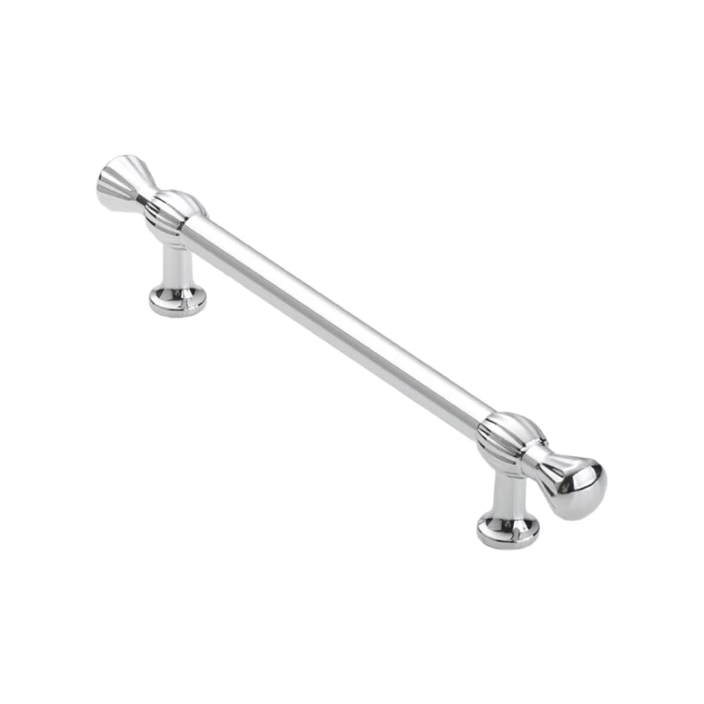 Udsknv[Ksl As Shown Vintage Brass Cabinet Handle Brass Cabinet Handle Chrome Silver Drawer Knob Wardrobe Dresser Hardware For Wardrobe And Dresser Pitch-Row-128Mm