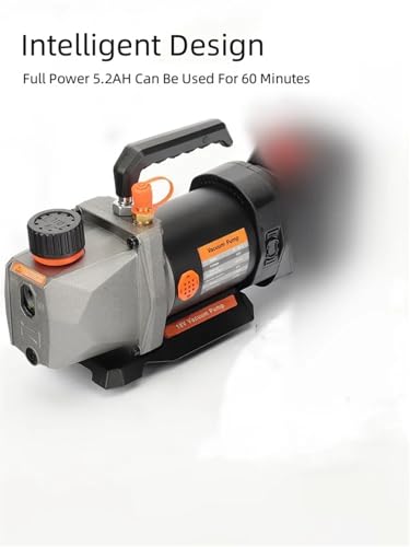 Bomba de vacío con batería de litio de 18 V, 5 Pa, 80 W, 2,5 CFM, entrada de aire de 1/4 pulgada, para refrigeración, aire acondicionado automotriz y doméstico miniatura 6