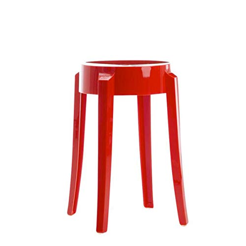 Kartell, Sgabello Charles Ghost, Rosso