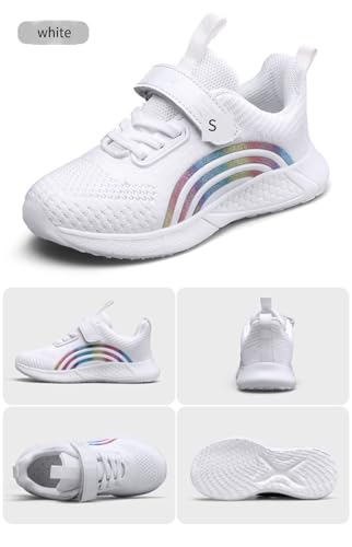 Kids Sneakers Girls Tennis Shoes for Running Athletic Walking Gym Sports Lightweight Breathable2