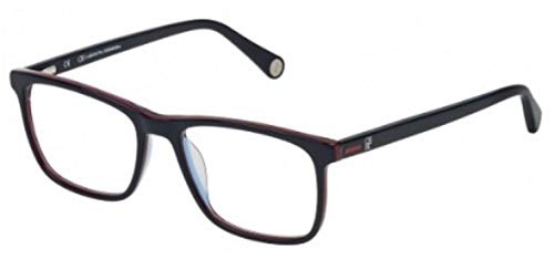 Eyeglasses Carolina Herrera VHE 706 01BT Dark Blue Clear Lens