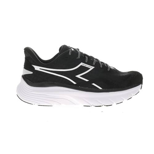 Diadora Womens Equipe Nucleo Running Sneakers Shoes - Black, White - Size 9.5 M