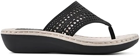 CLIFFS BY WHITE MOUNTAIN Women's Compact Sandal, Black/Nubuck, 10 W | Image 2