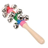 PERSELOSO カラフルな木製ベルペンダントおもちゃ オウムや鳥かご用の噛むおもちゃ 鳥の遊び場やストレス解消になペット用品