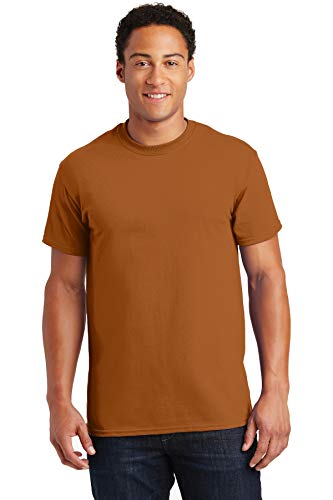 T-shirt homme coton épais Gildan fini les tissus fins avec ce haut orange S