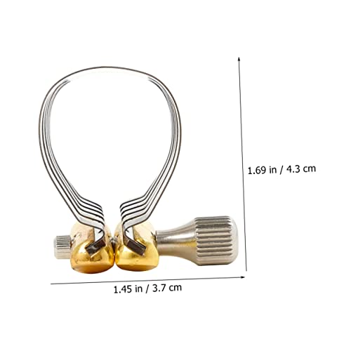 Marmerdo Alto Instruments Replacement Wind Mouth Tenor Bakelite Flute Sax Accessories Adjustable Stainless Fastener Part Baritone Style Ligature Instrument Saxophone Clip Out Parts Reed #TOP5