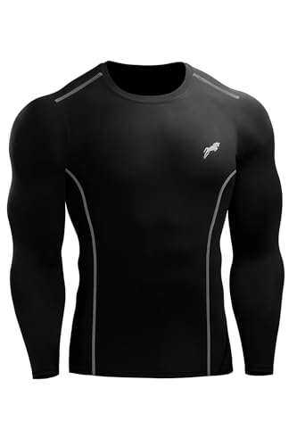Image of JUST RIDER Full Sleeve Compression T-Shirt - Athletic Base Layer Tights for Fitness