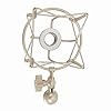 Professional Microphone Shock Mount, Mic Shock Mount Clip with Zinc Alloy Build and 5/8 to 3/8 Conversion Nut, Vibration - Isolating Holder for Neumann TLM103 TLM193 TLM127 TLM170 (Gold) #1