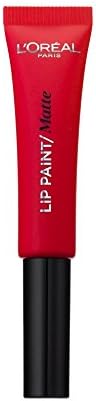 L’Oréal Paris Infallibile Lip Paint Matte Rossetto Liquido, Effetto Semi Matte, 204 Red Actually