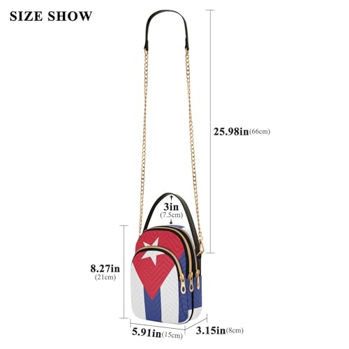 Image of Patriot Flag Cell Phone Purse Crossbody Handbag Durable Shoulder Bag Sturdy Travel Pouch