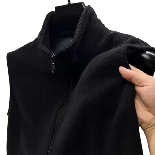 Gilet polaire homme contre le froid doublure chaude col montant veste loisirs M-5XL