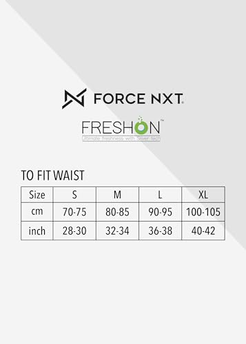 Image of Force NXT Men's Super Combed Cotton Elastane Stretch Fabric Solid Trunk | Ultra Soft and Durable Waistband for Daily Uses | Label Free Outer Elastic Underwear for Men