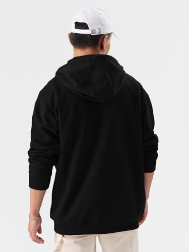 Image of LAZYCHUNKS Men's Zipper Hooded Sweatshirt | Premium Full Sleeve Hoodie Jacket with Front Zip & Pockets | Stylish Winter Wear, Warm Casual Sportswear for Men