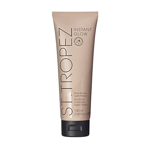 St.Tropez Instant Glow Face & Body Bronzer Makeup, Smudge-Proof Body Makeup, Vegan, Natural & Cruelty Free