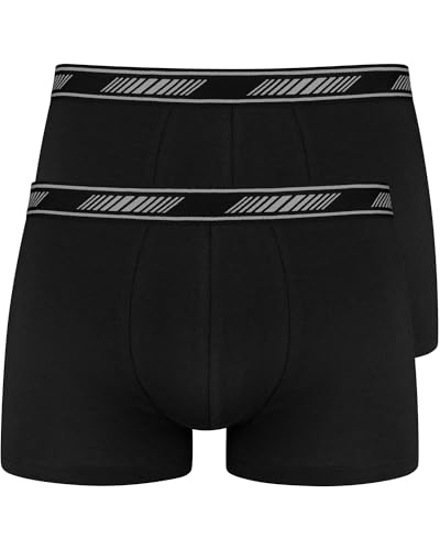 Nur Der 2er Pack Boxer 3D Flex atmungsaktive Baumwolle Männer Unterhosen Herren schwarz XL