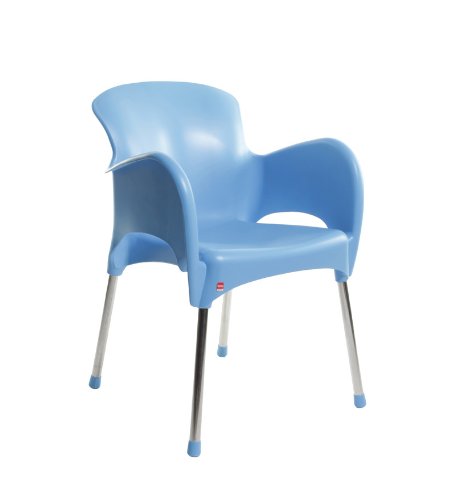 Image of Cello Xylo Chair Set Pack of 2 - Blue | Strong and Durable | Easy to Clean | Chair for Living Room, Bed Room, Kitchen, Office Room, Outdoor | 3 Years Warranty