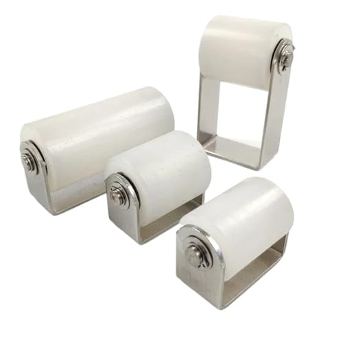 Rouleau en nylon blanc de haute précision pour système coulissant inox