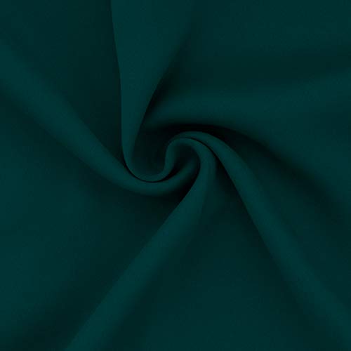 Image of Easy-Going Blackout Curtains for Bedroom, Solid Thermal Insulated Grommet and Noise Reduction Window Drapes, Room Darkening Curtains for Living Room, 2 Panels (52x84 in,Deep Teal)
