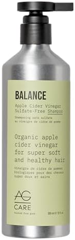AG Care Balance Apple Cider Vinegar Shampoo with Argan Oil | Shampoo to Cleanse Scalp and Retain Moisture for Soft, Shiny Hair, 12 Fl Oz Bottle
