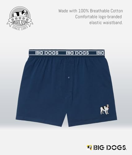 Big Dogs Brand Boxers for Men | Big and Tall Underwear | Cotton Boxers for Men | Men's Boxer Shorts | Sizes SM-6XL2