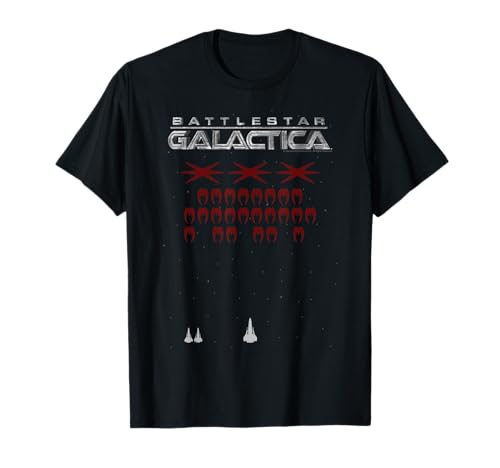 Battlestar Galactica Space Invaders Style Camiseta