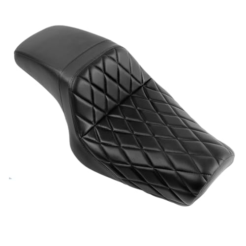 Selle moto conducteur deux places en cuir synthétique robuste pour XL883