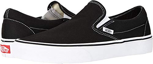 Vans, Classic Slip-On (Black/White - 13.5 W/12 M) US