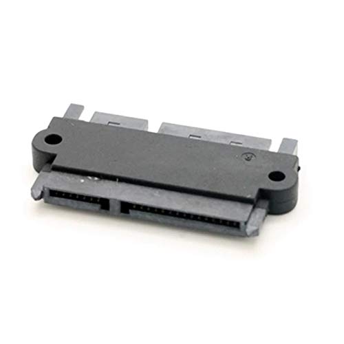 Adaptador Convertidor SATA 22P Macho a Hembra, Negro miniatura 2
