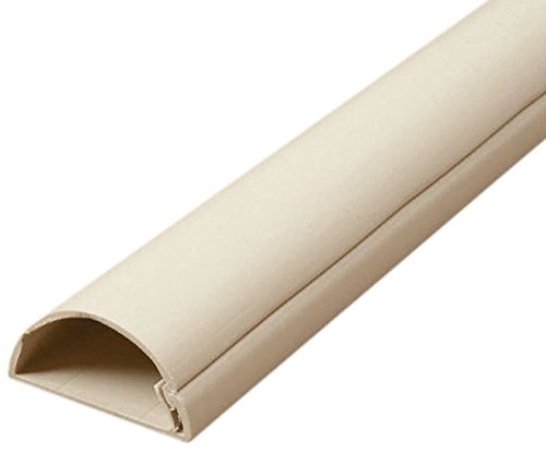 30x15 Decorative Adhesive TV Cable Tidy Cover Wire Hide Trunk, Trunking (Cream) (1pc only, 150cm)