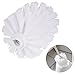 2Pcs Toilet Brush Replacement Head Cleaning Tool, Suitable for Brush rods with a Diameter of 12mm, White