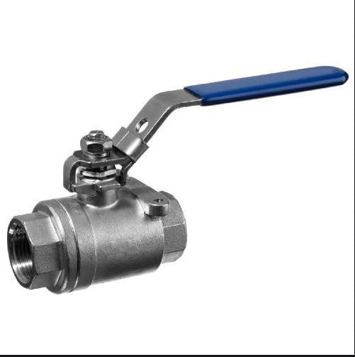 USA SEALING ZUSA-VLV-53 Straight Stainless Steel Threaded Ball Valves, 2,000 psi Max Pressure, 3/8" NPT Female, 3/8" NPT Female