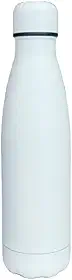 Garrafa Térmica Emborrachada 500ml Cores Vibrantes, Isolamento até 8h Quente e 12h Gelado, Compacta, Resistente, Qualidade Premium. Marca: AMOREJA (Branca)