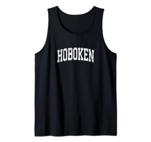 Hoboken New Jersey NJ - Diseño deportivo deportivo deportivo vintage Camiseta sin Mangas