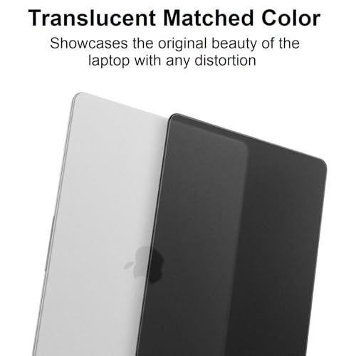 Image of Midkart Matte Finish Case Compatible with MacBook Neo 13 inch 2026 Release Model A3404 A18 Pro Chip Ultra Thin 3 in 1 Kit Exact Fit Fingerprints Resistant Protective Hard Shell Cover, Black Clear