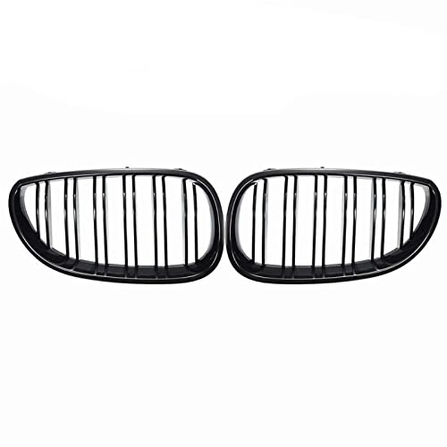 Parrilla Frontal Para Riñón, Color Negro Brillante, Doble Línea Para BMW Serie 2 F22 F23 220i 228i 230i M235i F87 M2 2014 2015 2016 2017 2018 (ABS