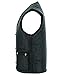Gaudi-Leathers Chaleco de Cuero para Hombre Moto o Motocicleta Biker Moto S