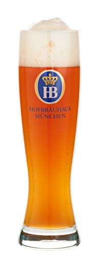 Hofbrauhaus Weißbier Glass | Wheat Beer Glass 16.9 Oz (0.5 Litres) Pack Of 2 #TOP1