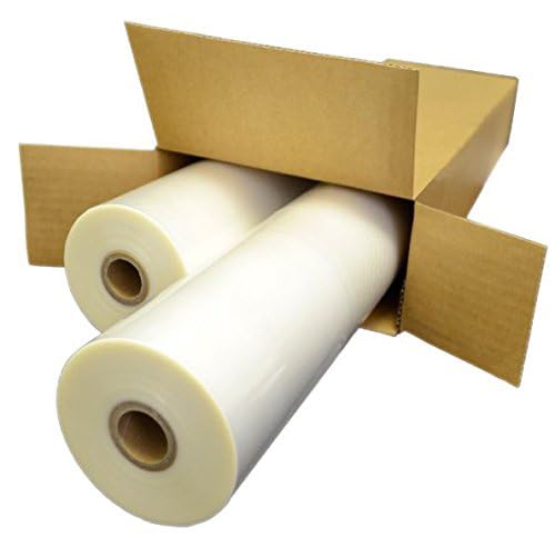 Laminating Film - 3 Mil 18" x 250' Low Melt Roll Lamination - Glossy 1" Core - Qty: 2 Rolls