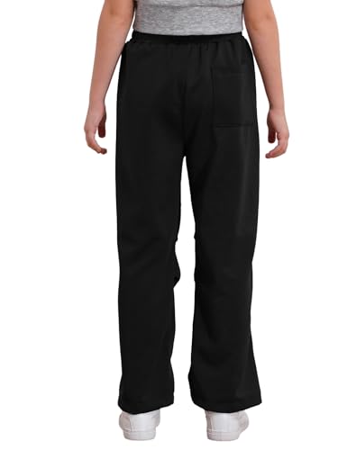 Hularka Kids Boys Girls Cargo Sweatpants Casual Elastic Waist Pants Active Workout Dance Joggers Trousers with Pockets2