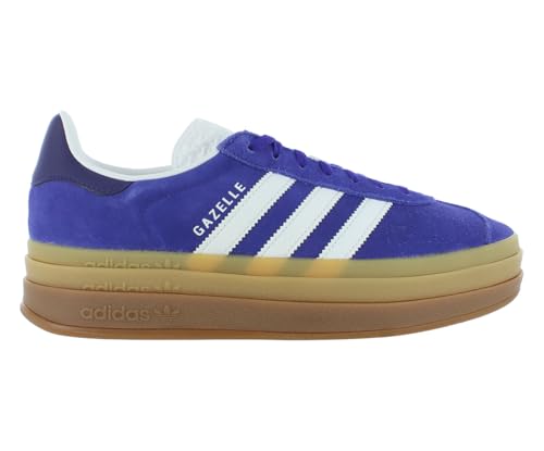 ADIDAS Originals Women's Gazelle Bold Shoes, Energy Ink/Cloud White/Collegiate Purple, US 9 W