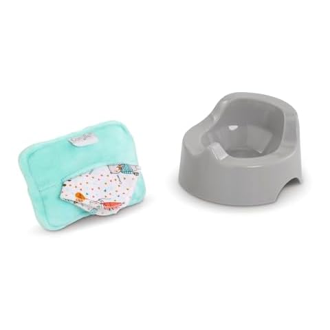 Corolle Potty and Wipe Baby Doll Accessory Set - for 12" Baby Dolls Cover