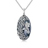 TOUPOP Hummingbird Urn Necklace for Ashes for Women 925 Sterling Silver Cremation Jewelry for Ashes...
