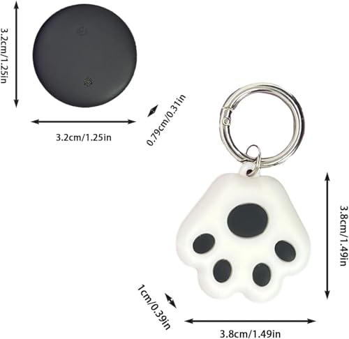 Starnearby Mini GPS Tracker Katzen Hunde Ohne ABO Kompatibel mit iOS oder Android mit Reflektierend Halsband Katze IP67 Wasserdicht Katzentracker Katzenhalsband mit GPS (2 Stück für Android)
